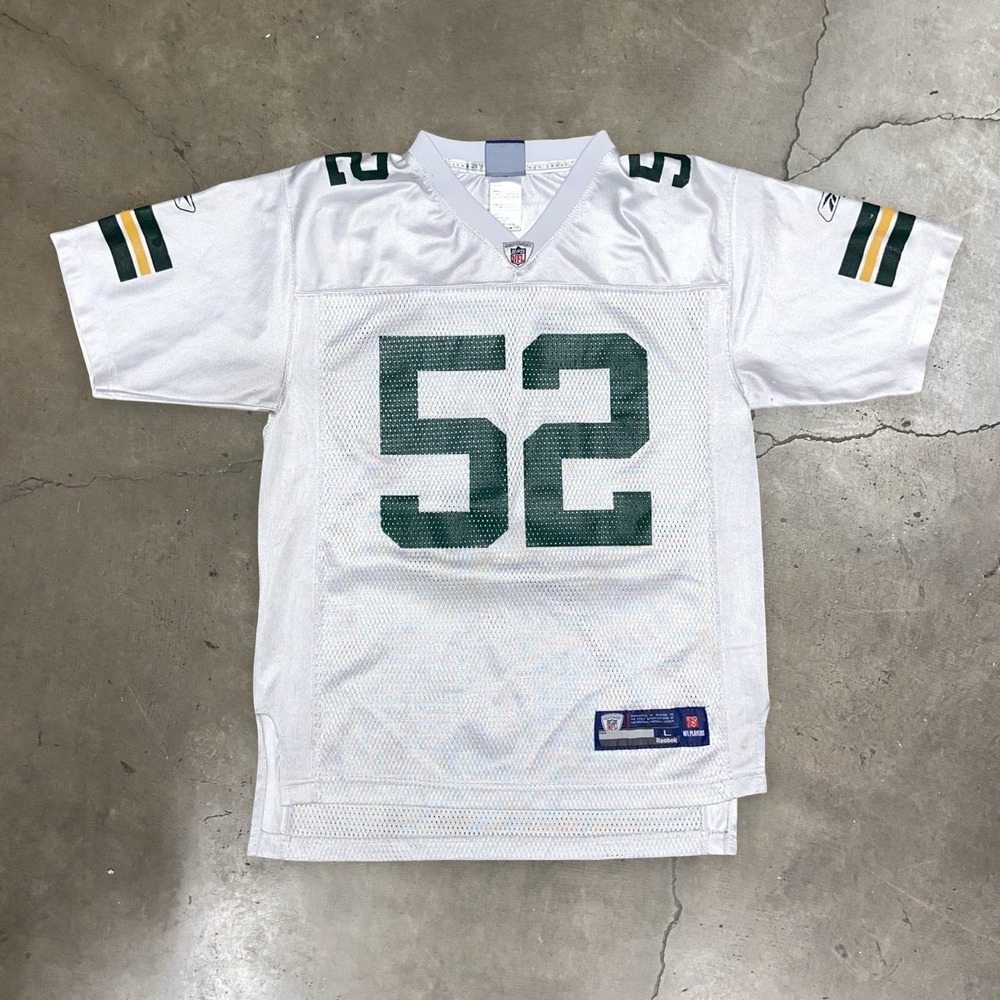 Green Bay Packers Clay Matthews #52 NFL Reebok On Field Jersey Youth L White